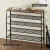 Artiss Bob 5-Tier Shoe Rack, Walnut Finish, Holds 25 Pairs - Sturdy Metal & Particleboard, Easy Assembly, 100x91x93cm