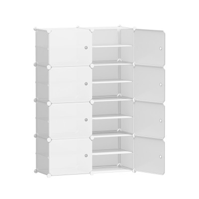 Artiss White Stackable Shoe Box Set of 8 – Eco-Friendly, Ventilated, Water-Resistant Storage Cube with Steel Frame Artiss White Stackable Shoe Box Set of 8 – Eco-Friendly, Ventilated, Water-Resistant Storage Cube with Steel Frame