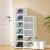 Artiss Foldable 6-Tier Shoe Rack Organiser - Durable PP Plastic, Space-Saving 26x34.5x105cm, Easy Access, White