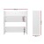 Artiss 2-Tier Wall Mounted Shoe Rack Set of 2, Stores 12 Pairs, Particle Board, 60x16x60cm, White, Entryway Organiser