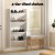 Artiss 2-Tier Wall Mounted Shoe Rack Set of 2, Stores 12 Pairs, Particle Board, 60x16x60cm, White, Entryway Organiser
