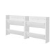 Artiss 2-Tier Wall Mounted Shoe Rack Set of 2, Stores 12 Pairs, Particle Board, 60x16x60cm, White, Entryway Organiser
