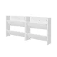 Artiss 2-Tier Wall Mounted Shoe Rack Set of 2, Stores 12 Pairs, Particle Board, 60x16x60cm, White, Entryway Organiser