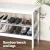 Artiss Kubota Bamboo Shoe Rack Cabinet Bench, White - Stylish 2-Tier Storage for 10 Pairs, Easy Assembly, 107x33.5x50cm