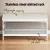Artiss Kubota Bamboo Shoe Rack Cabinet Bench, White - Stylish 2-Tier Storage for 10 Pairs, Easy Assembly, 107x33.5x50cm