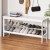 Artiss Kubota Bamboo Shoe Rack Cabinet Bench, White - Stylish 2-Tier Storage for 10 Pairs, Easy Assembly, 107x33.5x50cm Artiss Kubota Bamboo Shoe Rack Cabinet Bench, White - Stylish 2-Tier Storage for 10 Pairs, Easy Assembly, 107x33.5x50cm