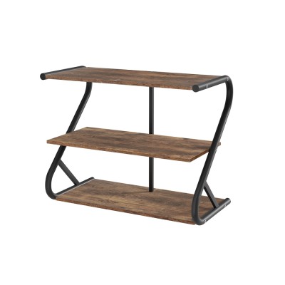 Artiss Sawyer 3-Tier Shoe Rack Cabinet - Black, Industrial Style, E1 Particle Board, Holds 9 Pairs, 65x33.5x51.5 Artiss Sawyer 3-Tier Shoe Rack Cabinet - Black, Industrial Style, E1 Particle Board, Holds 9 Pairs, 65x33.5x51.5