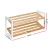 Artiss Kara 2-Tier Shoe Rack - White & Pine, E1 MDF Frame, Stores 6 Pairs, Stylish & Durable, Easy Assembly, 74x27x