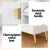 Artiss Shoe Rack Cabinet Bench, Particle Board, White, 80x36x48cm, Elegant Entryway Solution with PU Leather Seat
