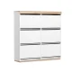 Artiss 3-Tier Shoe Rack Cabinet, White, 45 Pairs, 6 Flip-Out Drawers, Stylish Storage, Easy Assembly, 1-Year Warranty