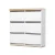 Artiss 3-Tier Shoe Rack Cabinet, White, 45 Pairs, 6 Flip-Out Drawers, Stylish Storage, Easy Assembly, 1-Year Warranty