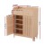 Artiss 4-Tier Shoe Rack Cabinet, Adjustable Shelves, Pine Wood Legs, Holds 16 Pairs, 80x37.5x109cm, Easy Assembly