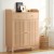 Artiss 4-Tier Shoe Rack Cabinet, Adjustable Shelves, Pine Wood Legs, Holds 16 Pairs, 80x37.5x109cm, Easy Assembly