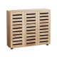 Artiss Alster Shoe Rack Cabinet - Adjustable 30 Pair Storage, Ventilated Doors, Anti-Tip Safety, Pine Finish