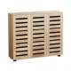 Artiss Alster Shoe Rack Cabinet - Adjustable 30 Pair Storage, Ventilated Doors, Anti-Tip Safety, Pine Finish