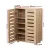 Artiss Alster 5-Tier Shoe Rack Cabinet for 20 Pairs - Pine/White, Adjustable Shelves, Ventilated Doors, 60x33.5x