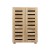 Artiss Alster 5-Tier Shoe Rack Cabinet for 20 Pairs - Pine/White, Adjustable Shelves, Ventilated Doors, 60x33.5x