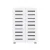 Artiss Alster 5-Tier Shoe Rack Cabinet, White, 20 Pair Capacity - Adjustable Shelves, Ventilated Doors, 60x33.5x87cm