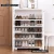 Artiss Alster 5-Tier Shoe Rack Cabinet, White, 20 Pair Capacity - Adjustable Shelves, Ventilated Doors, 60x33.5x87cm