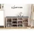 Artiss 2-in-1 Pine Shoe Rack Cabinet with Fabric Seat, 10 Compartments, 120kg Capacity, 102x30x48cm, Easy Assembly