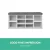 Artiss Shoe Rack Storage Cabinet Bench, Particle Board, White/Grey, 102x30x48cm, 10 Compartments, Cushioned Seat