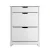Artiss Shoe Rack Cabinet, Particle Board, White, 78x23.5x102.5cm, Modern Design, 16 Pairs Storage, Adjustable Shelves