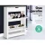 Artiss Shoe Rack Cabinet, Particle Board, White, 78x23.5x102.5cm, Modern Design, 16 Pairs Storage, Adjustable Shelves