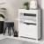 Artiss Shoe Rack Cabinet, Particle Board, White, 78x23.5x102.5cm, Modern Design, 16 Pairs Storage, Adjustable Shelves