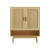 Artiss 5-Tier Rattan Shoe Rack Cabinet - Stylish Storage for 20 Pairs, Durable Particle Board, 80x35x98cm, Easy Assembly