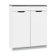 Artiss Shoe Rack Cabinet 30 Pairs White High Gloss Front, Adjustable Shelves, 80x33x100cm, Sturdy Particle Board