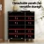 Artiss 6-Tier Shoe Rack Cabinet - Black, Adjustable Shelves, Holds 24 Pairs, Premium Particle Board, 87x35x97cm