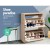 Artiss 3-Tier Shoe Rack Cabinet, 24 Pairs, Adjustable Shelves, Oak Finish, Compact Design, 63x29x86cm, Easy Assembly