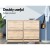 Artiss 3-Tier Shoe Rack Cabinet, 24 Pairs, Adjustable Shelves, Oak Finish, Compact Design, 63x29x86cm, Easy Assembly