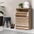 Artiss 3-Tier Shoe Rack Cabinet, 24 Pairs, Adjustable Shelves, Oak Finish, Compact Design, 63x29x86cm, Easy Assembly