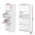 Artiss Shoe Rack Cabinet - White, 4 Doors, Holds 60 Pairs, Melamine Particle Board, Adjustable Shelves, 160cm Tall