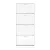 Artiss Shoe Rack Cabinet - White, 4 Doors, Holds 60 Pairs, Melamine Particle Board, Adjustable Shelves, 160cm Tall