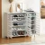 Artiss White Shoe Rack Cabinet: 5-Tier, 30 Pairs, Adjustable Shelves, Ventilated Doors, 114x33x97cm, Melamine Finish