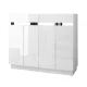 Artiss Lydia Shoe Rack Cabinet: 24-Pair Storage, Adjustable Shelves, High-Gloss Finish, White