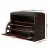 Artiss Kyla Walnut Shoe Rack Cabinet Bench, 2-in-1 Storage for 15 Pairs, Stylish PU Leather Seat, Easy Assembly