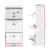 Artiss White 3-Tier Shoe Rack Cabinet – Stores 18 Pairs, Adjustable Shelves, Premium E1 MDF, 53.5x24x117.5cm