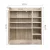 Artiss Shoe Rack Cabinet for 21 Pairs, Adjustable Shelves, Pine Clair, Silver Handles, 80x30x90cm, Contemporary Design