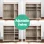Artiss Shoe Rack Cabinet for 21 Pairs, Adjustable Shelves, Pine Clair, Silver Handles, 80x30x90cm, Contemporary Design