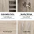 Artiss Shoe Rack Cabinet for 21 Pairs, Adjustable Shelves, Pine Clair, Silver Handles, 80x30x90cm, Contemporary Design