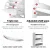 Artiss White Iris Shoe Rack Cabinet - Adjustable Shelves, 24 Pairs Capacity, 63x29x84cm, Stylish and Contemporary Design