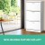 Artiss Shoe Rack Cabinet - 36 Pairs, Adjustable Shelves, Stylish Design, White Particle Board, 63x30x120cm, Easy Assembly Artiss Shoe Rack Cabinet - 36 Pairs, Adjustable Shelves, Stylish Design, White Particle Board, 63x30x120cm, Easy Assembly
