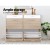Artiss Shoe Rack Cabinet - White, Pine, Adjustable Shelves, Holds 36 Pairs, 4 Compartments, 2 Drawers, 119.5cm x Artiss Shoe Rack Cabinet - White, Pine, Adjustable Shelves, Holds 36 Pairs, 4 Compartments, 2 Drawers, 119.5cm x