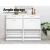Artiss Shoe Rack Cabinet for 36 Pairs - Adjustable Shelves, White, E1 Particle Board, 119.5x29x91cm, Contemporary Design
