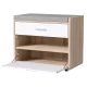 Artiss White Shoe Rack Cabinet Bench - 8 Pair Capacity, Adjustable Shelves, Particle Board, 60x34x50cm, Easy Assembly