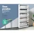 Artiss Mirror Shoe Rack Cabinet: Stylish 25-Pair Storage with Full-Length Mirror, Sleek Design, White Finish