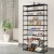 Artiss 10-Tier Stackable Shoe Rack Cabinet, Black Metal Frame, Holds 50 Pairs, Removable Panels, Tool-Free Assembly